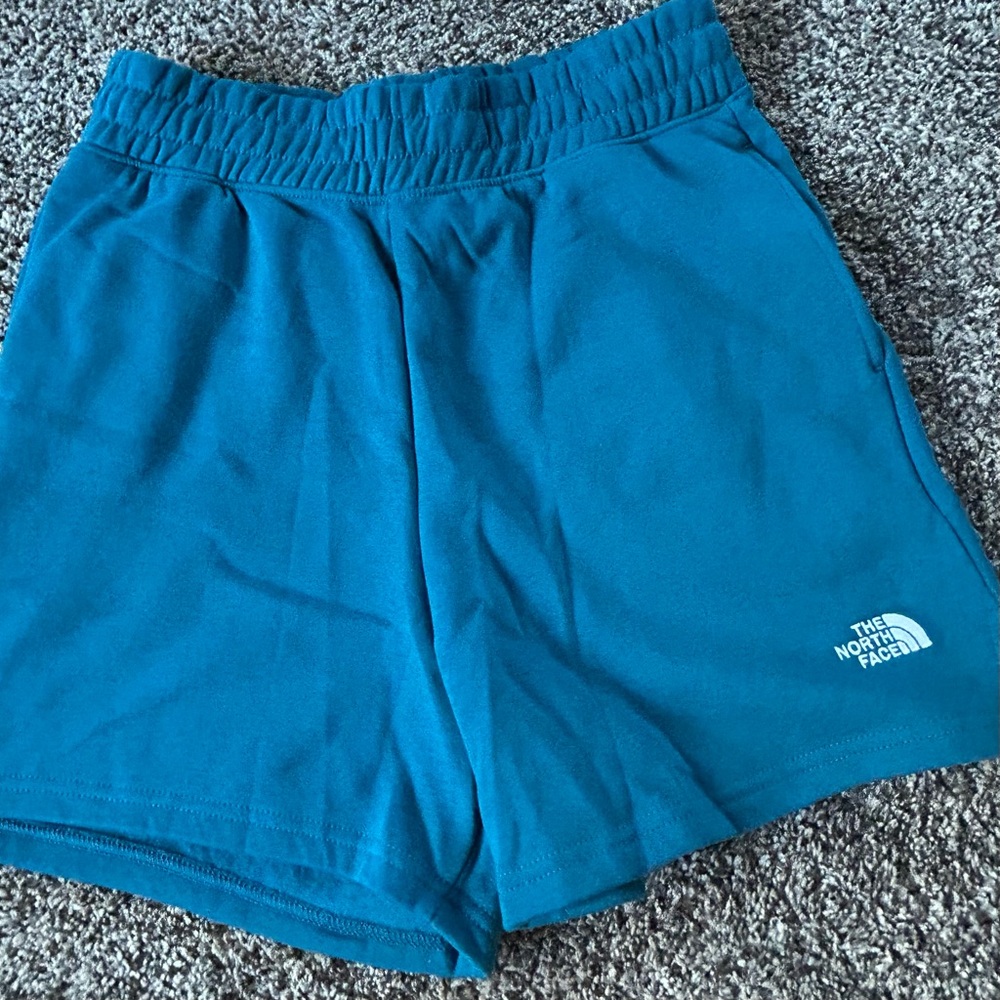 The North Face Women's Blue teal fleece Shorts